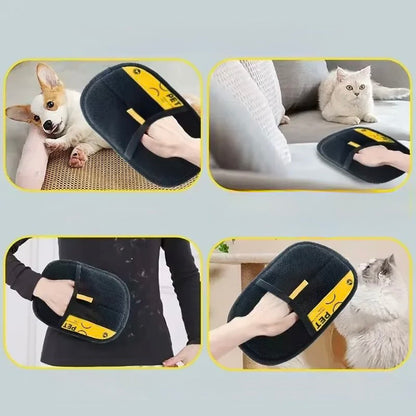 サッとなでて簡単お掃除！ペット毛取りグローブ｜犬猫対応