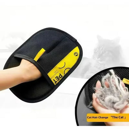 サッとなでて簡単お掃除！ペット毛取りグローブ｜犬猫対応